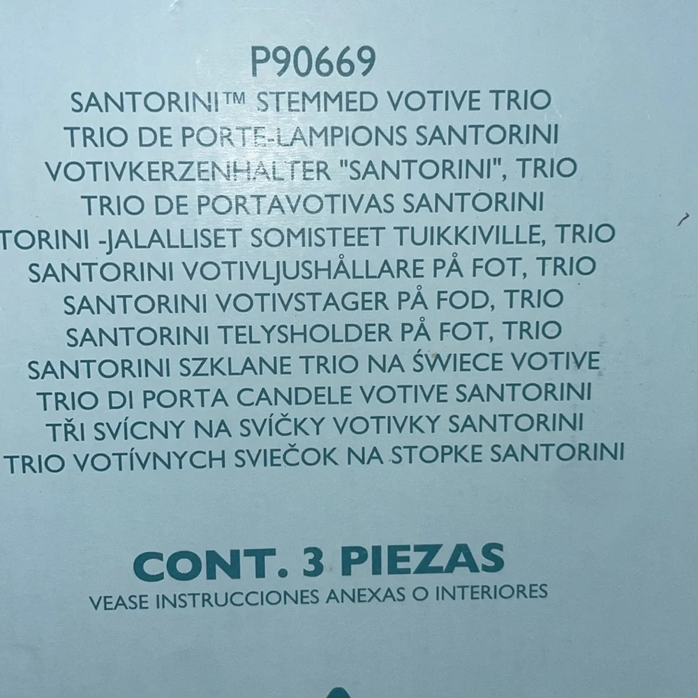 3pc stemmed votive holders - Picture 11 of 11